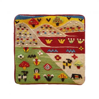 کوسن گلیم گبه طرح زندگی عشایر