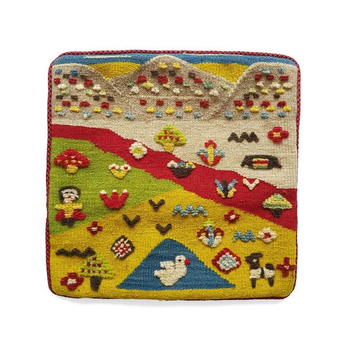 کوسن گلیم گبه طرح زندگی عشایر