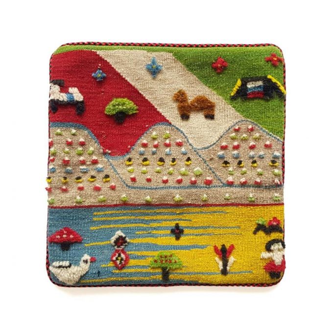 کوسن گلیم گبه طرح زندگی عشایر